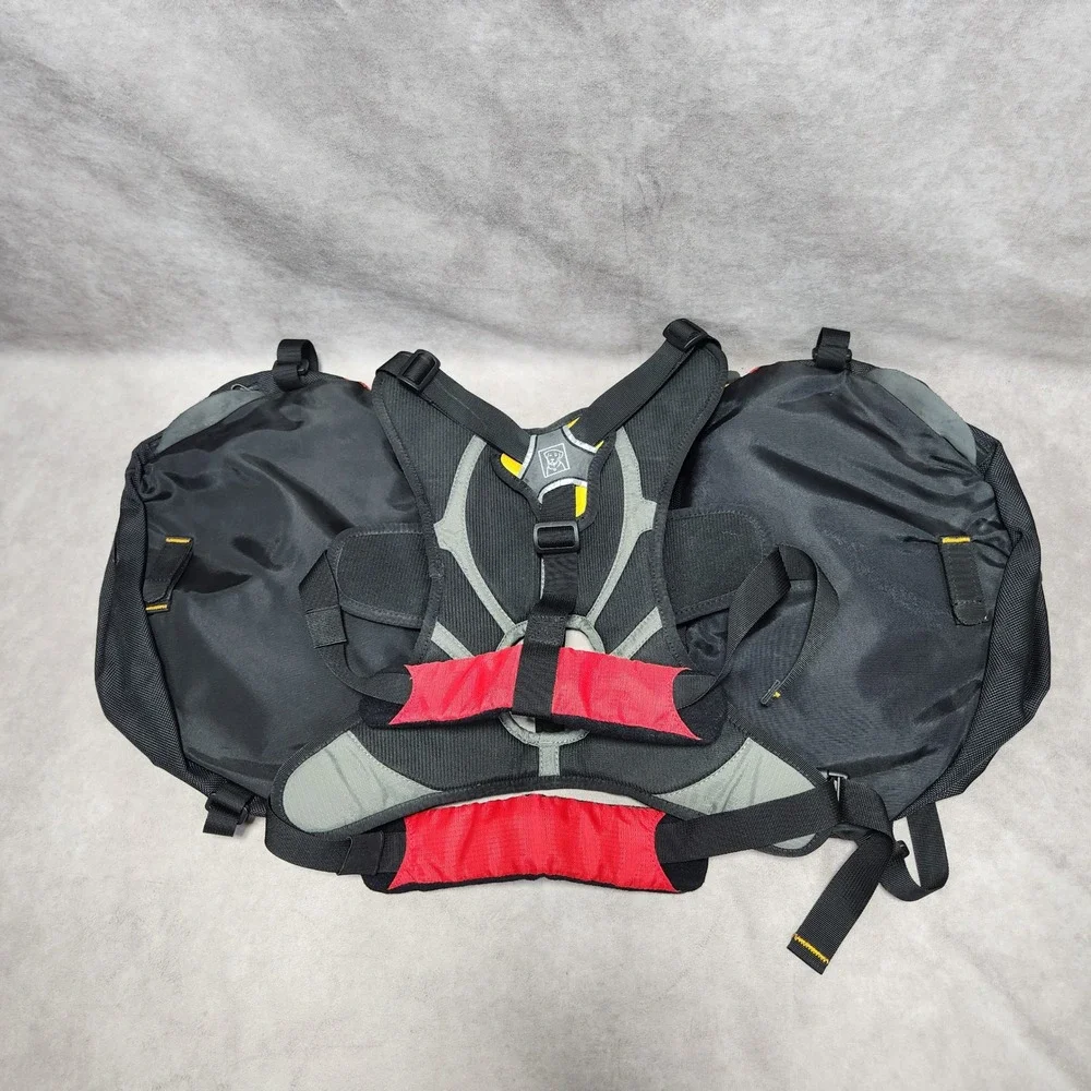 Ruffwear Palisades Dog Pack Med Red Hiking Backpack Hydration Bladders Harness
